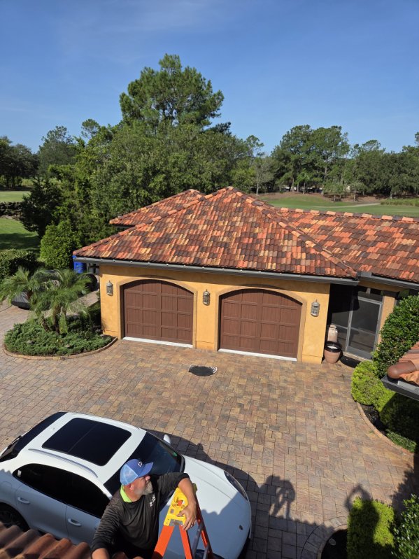 Bright home exterior after professional house washing in Jacksonville, FL