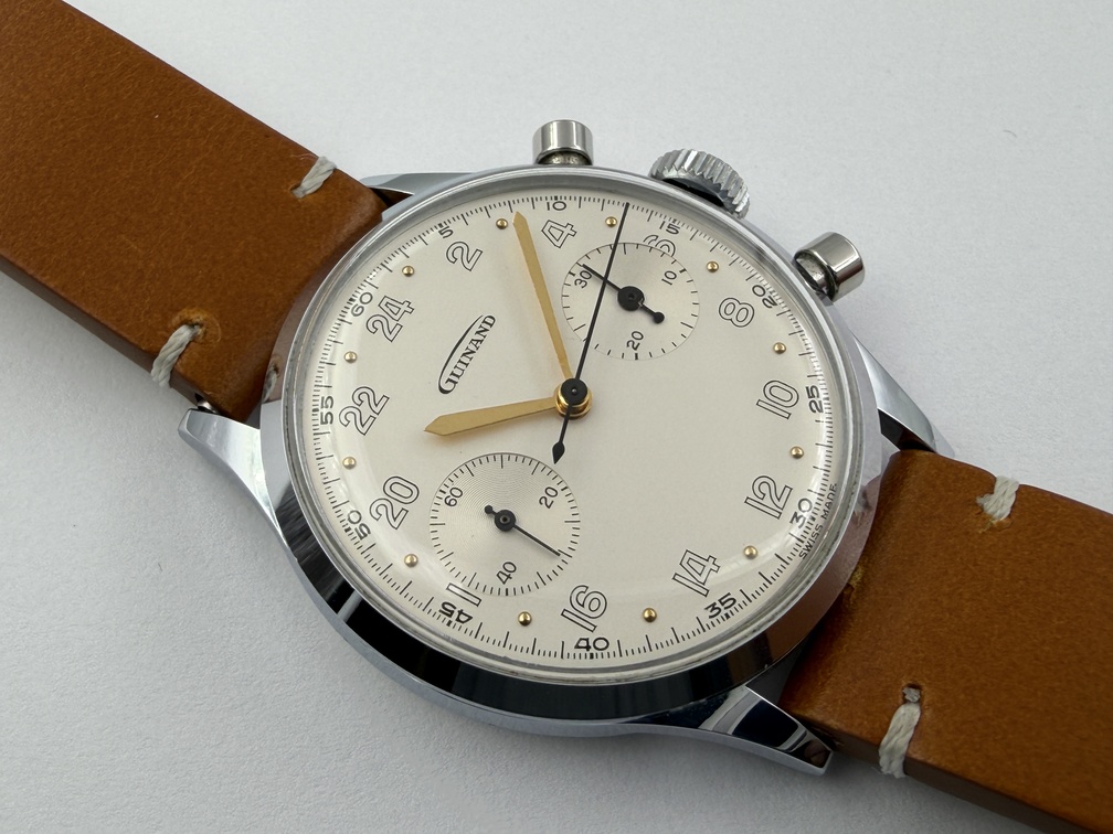 Vintage GUINAND Manual Wind Military Pilot´s Chronograph Cal