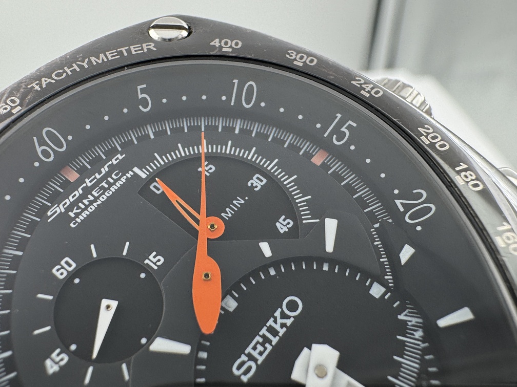 Vintage SEIKO 7L22-0AD0 Sportura Kinetic Chronograph NEW CAPACITOR