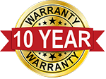 10 year warranty on all work