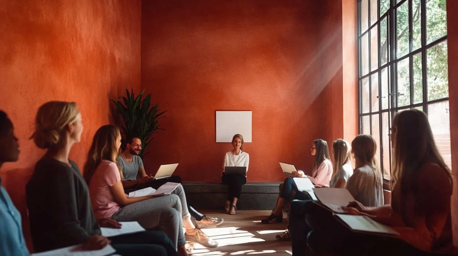 Group therapy session fostering support, healing, and recovery among individuals.