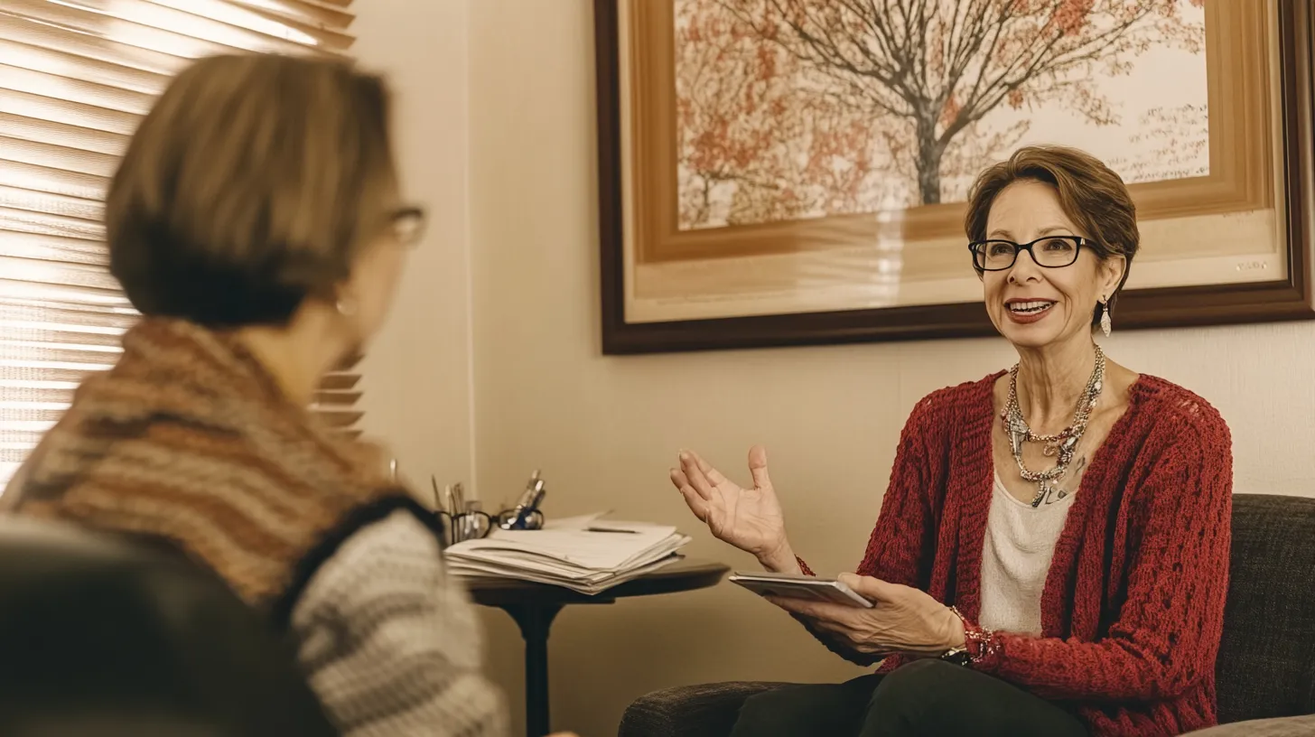 Cognitive behavioral therapy session building emotional resilience and mindfulness.