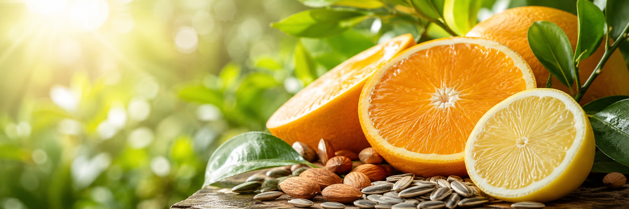 Vitamins C, D and E