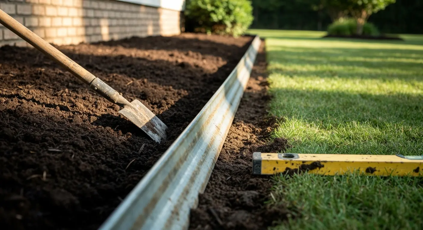 Bed edging installation