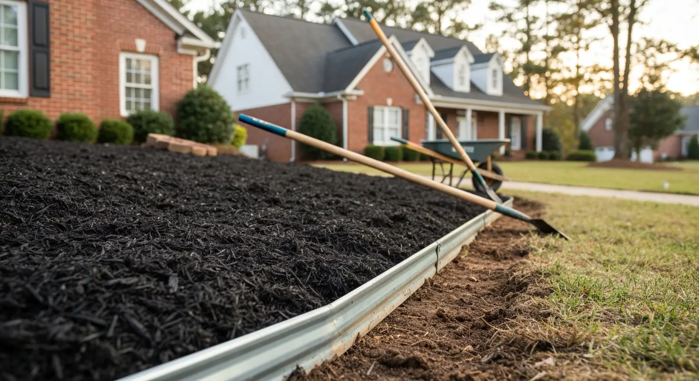 Bed installation and edging project