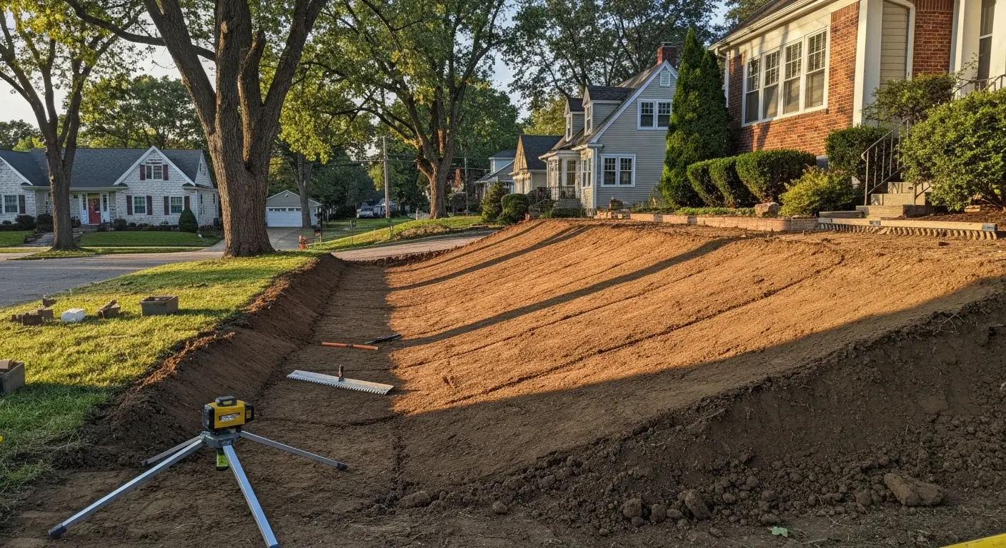 Yard grading service
