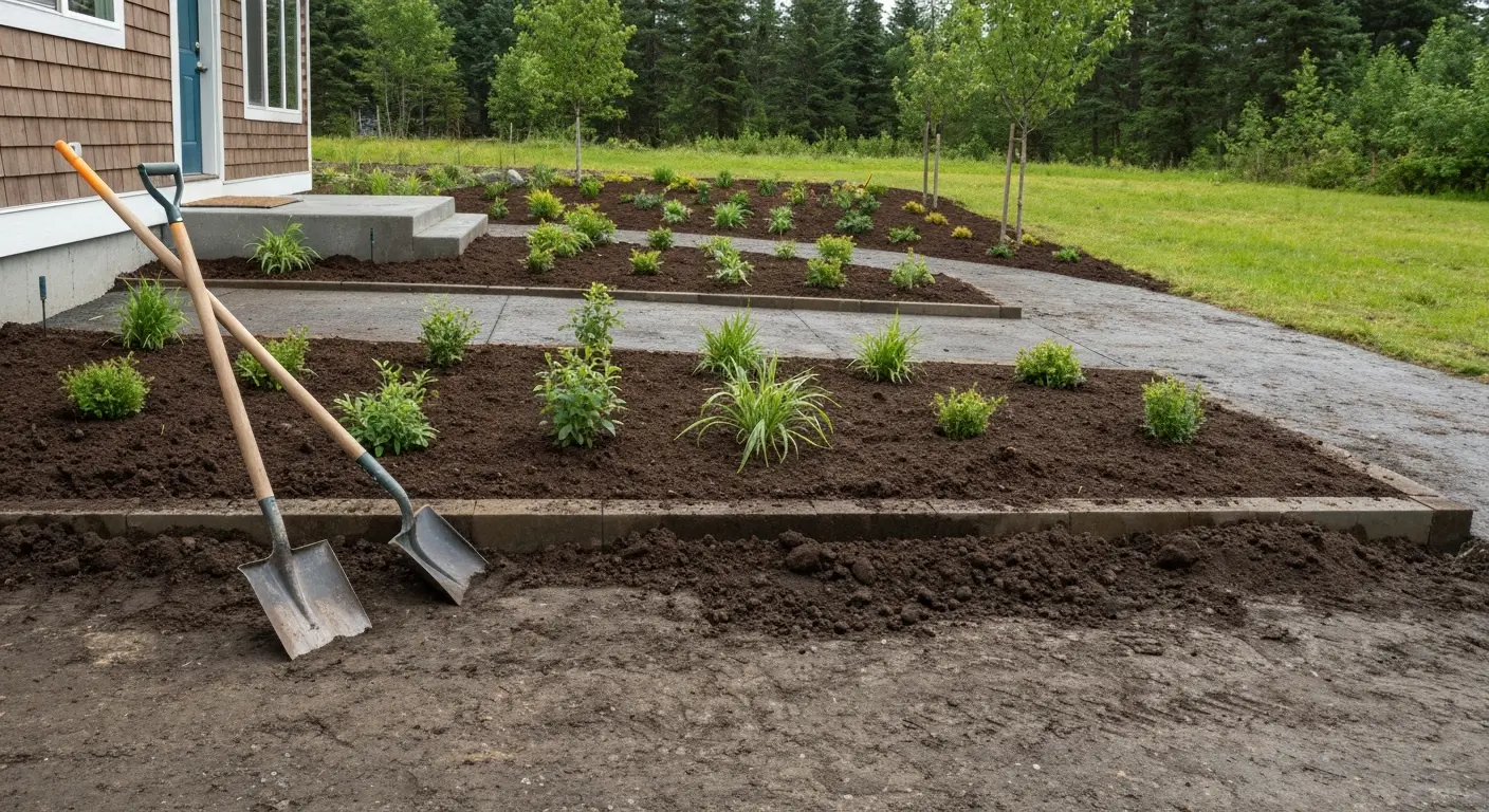 Landscape design installation