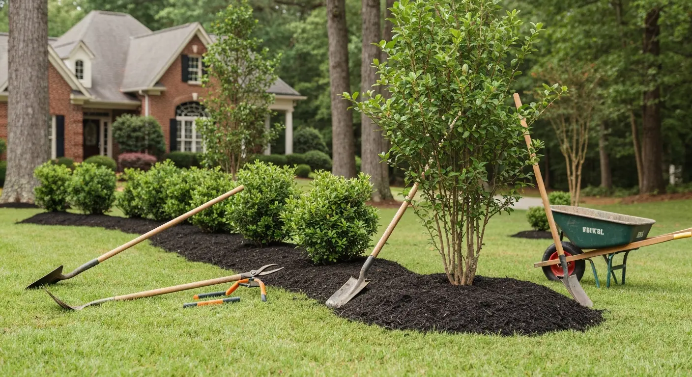 Plant and shrub planting