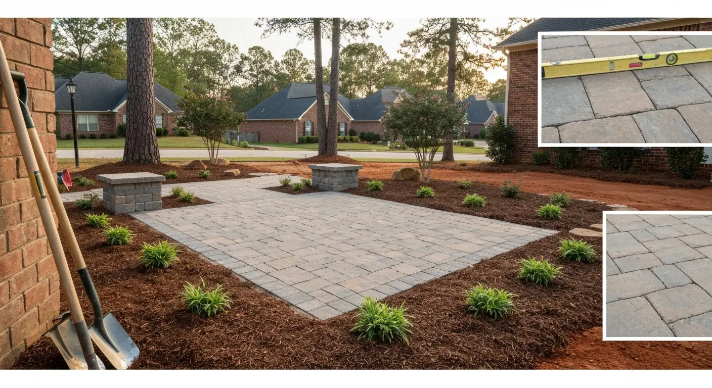 Landscape design and patio installation