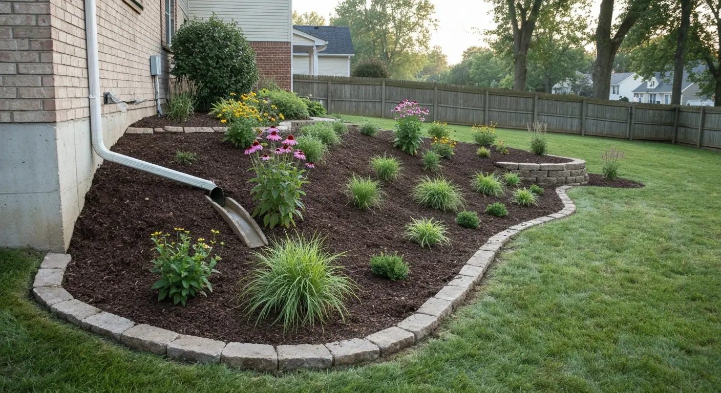 Rain garden installation