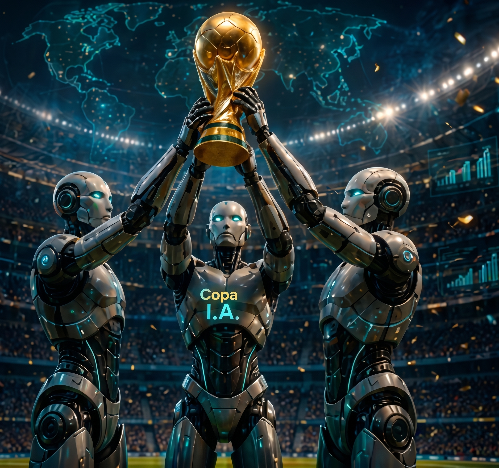 Robots Levantando Copa