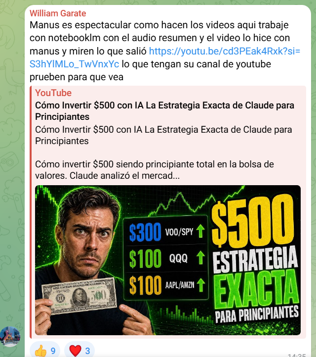 Testimonio de un miembro de la comunidad DINERO