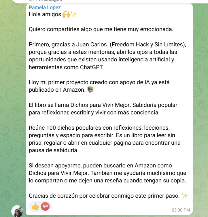 Testimonio de un miembro de la comunidad DINERO