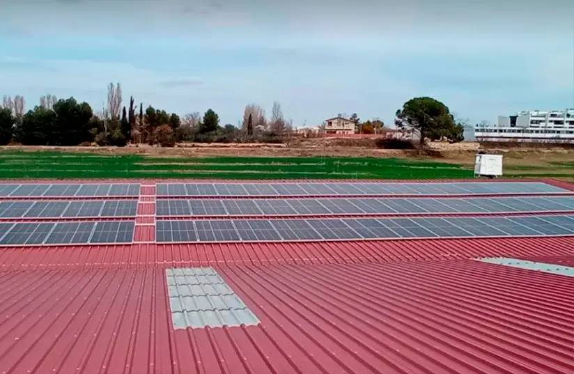 Proyecto de energía solar terminado