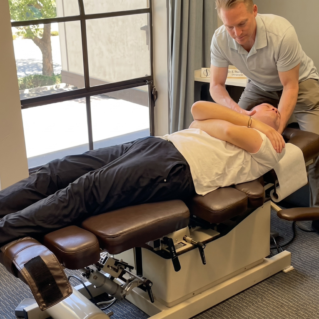 Cantrell Chiropractic treatment room