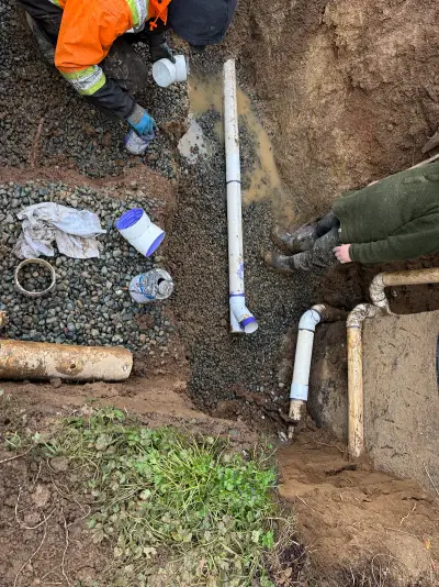 Repairing a frozen and burst pipe