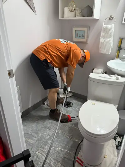 Bathroom plumbing repair