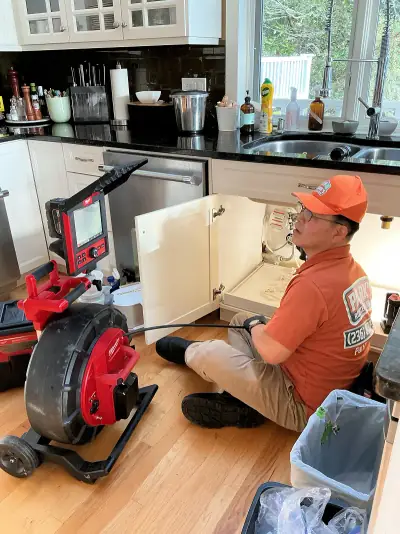Kitchen sink plumbing repair