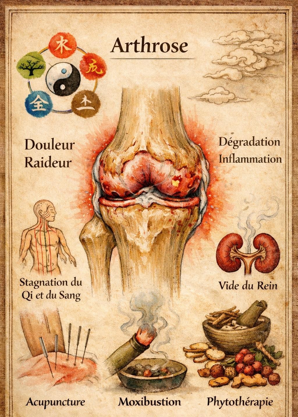 Soins arthrose douleurs articulations médecine chinoise