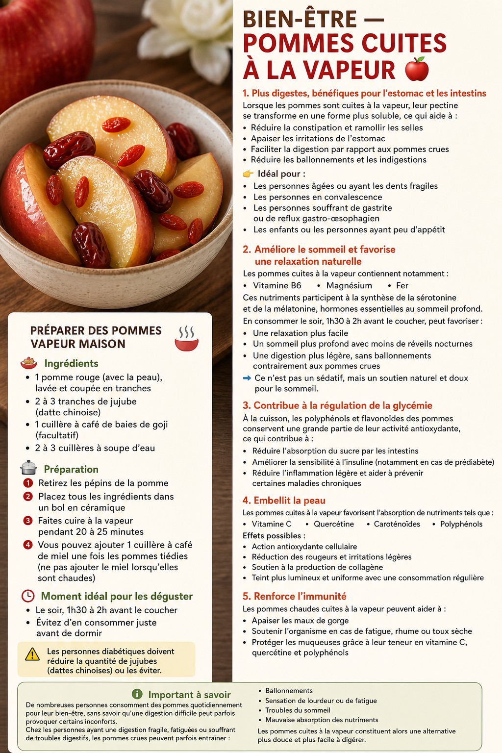 Pomme rouge et médecine traditionnelle chinoise