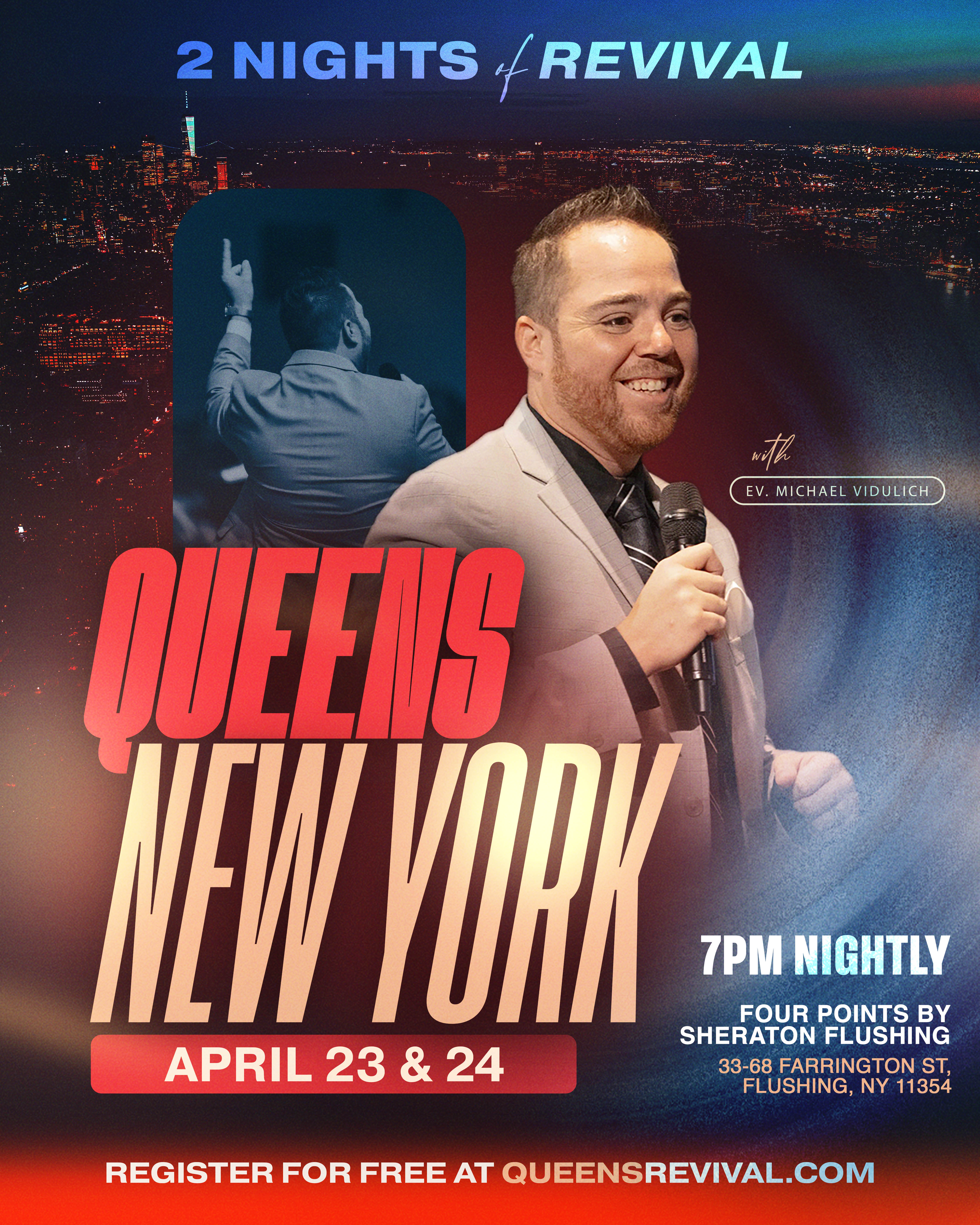 Queens Faith Conference — April 23-24, 2026 — Ev. Michael Vidulich
