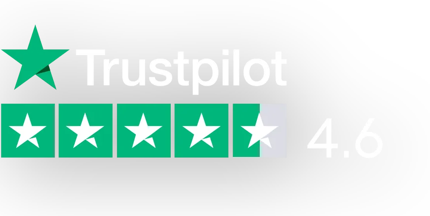 Trustpilot rating 4.6 stars