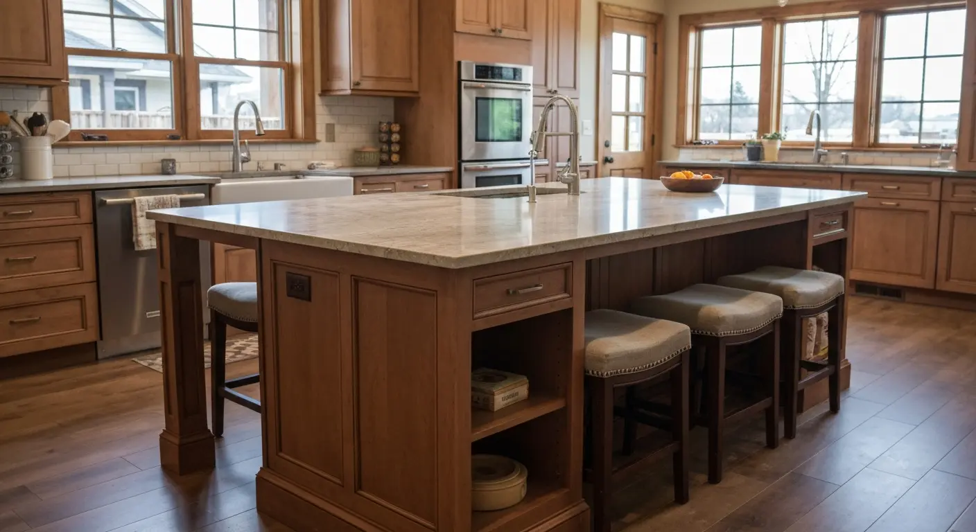 Kitchen island design and installation
