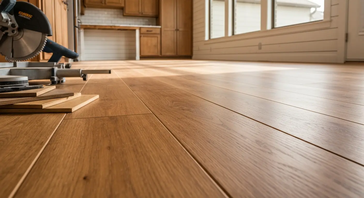 Wood kitchen flooring