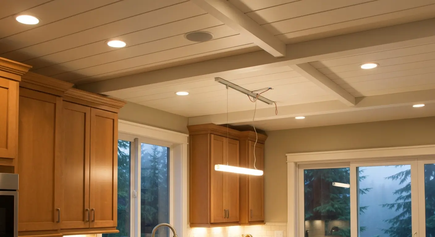 Kitchen lighting installation