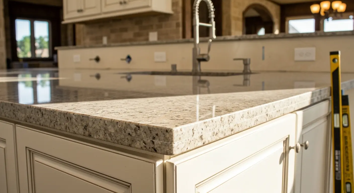 Kitchen countertop installation