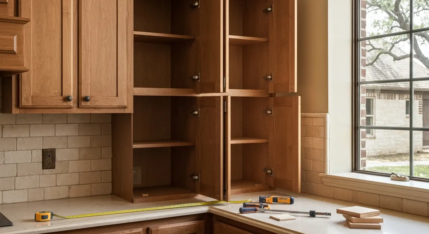 Custom cabinet installation