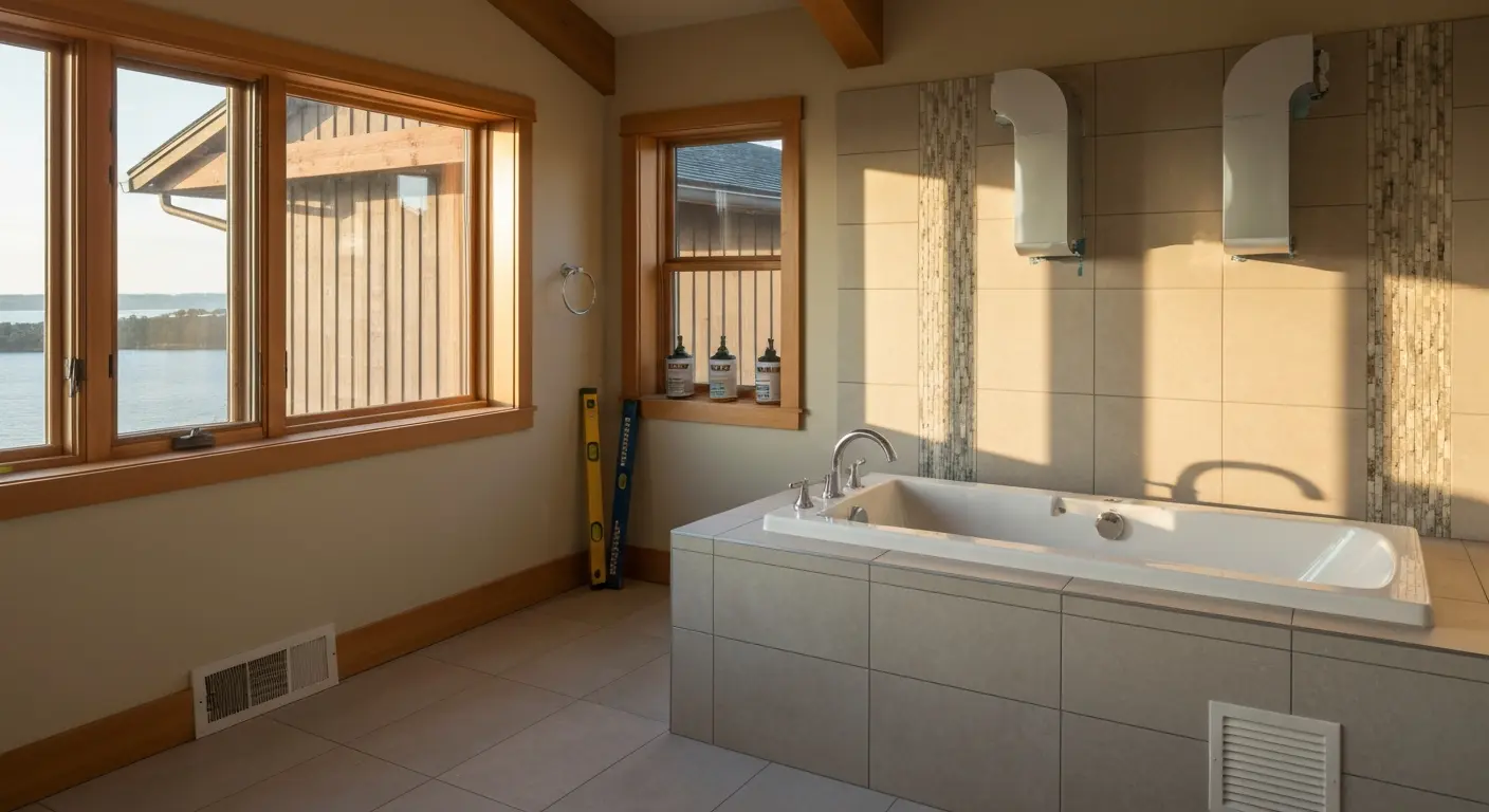 Waterfront bathroom design