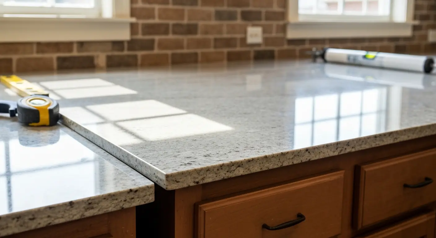 Kitchen countertop installation