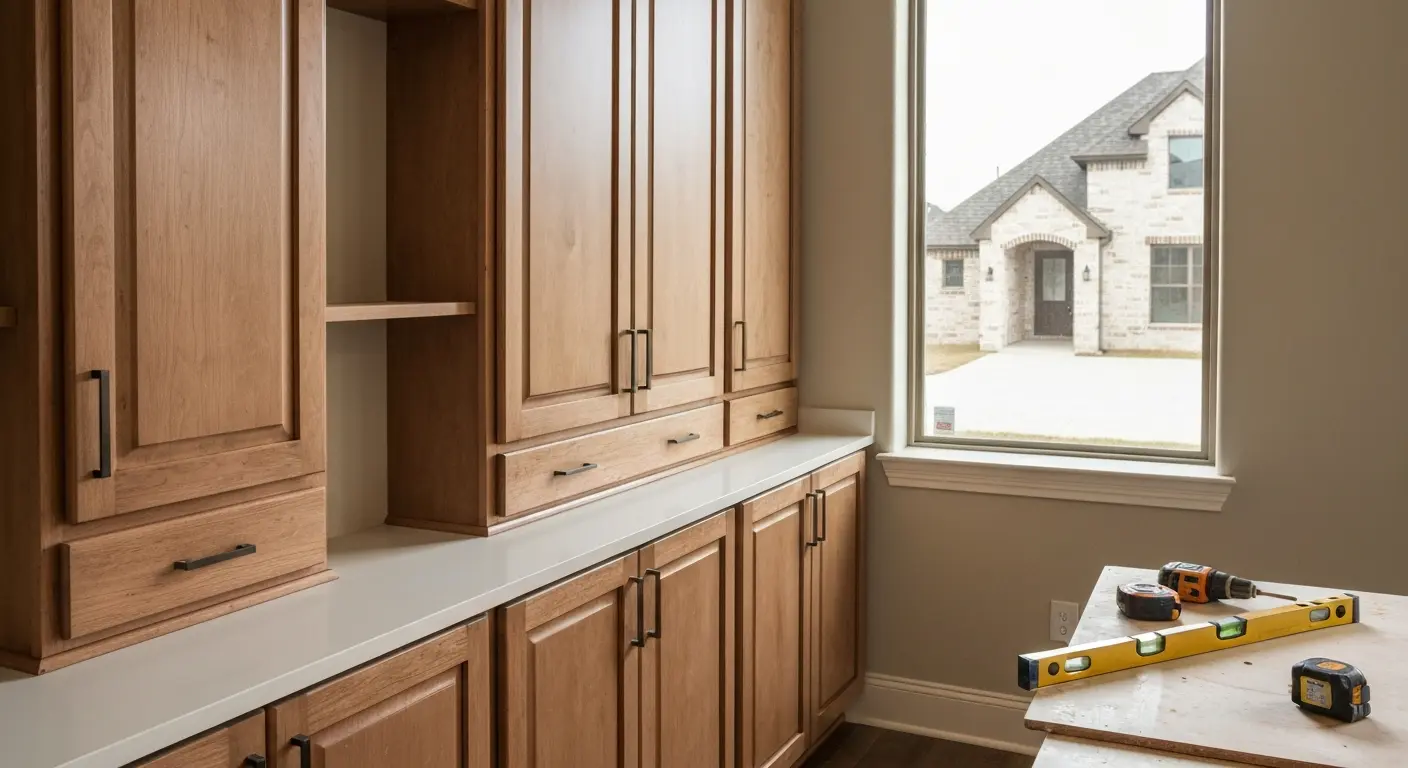 Custom cabinet installation