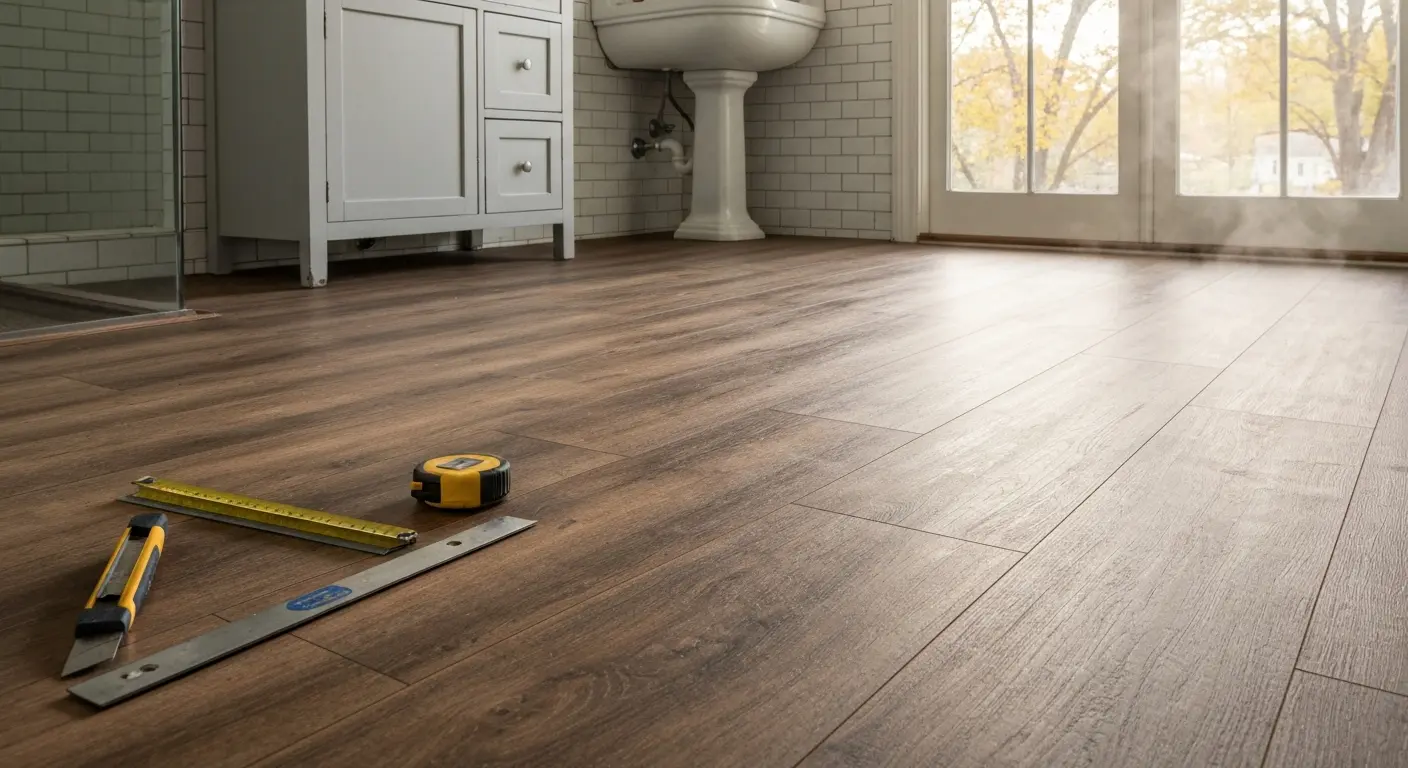 Luxury vinyl plank flooring