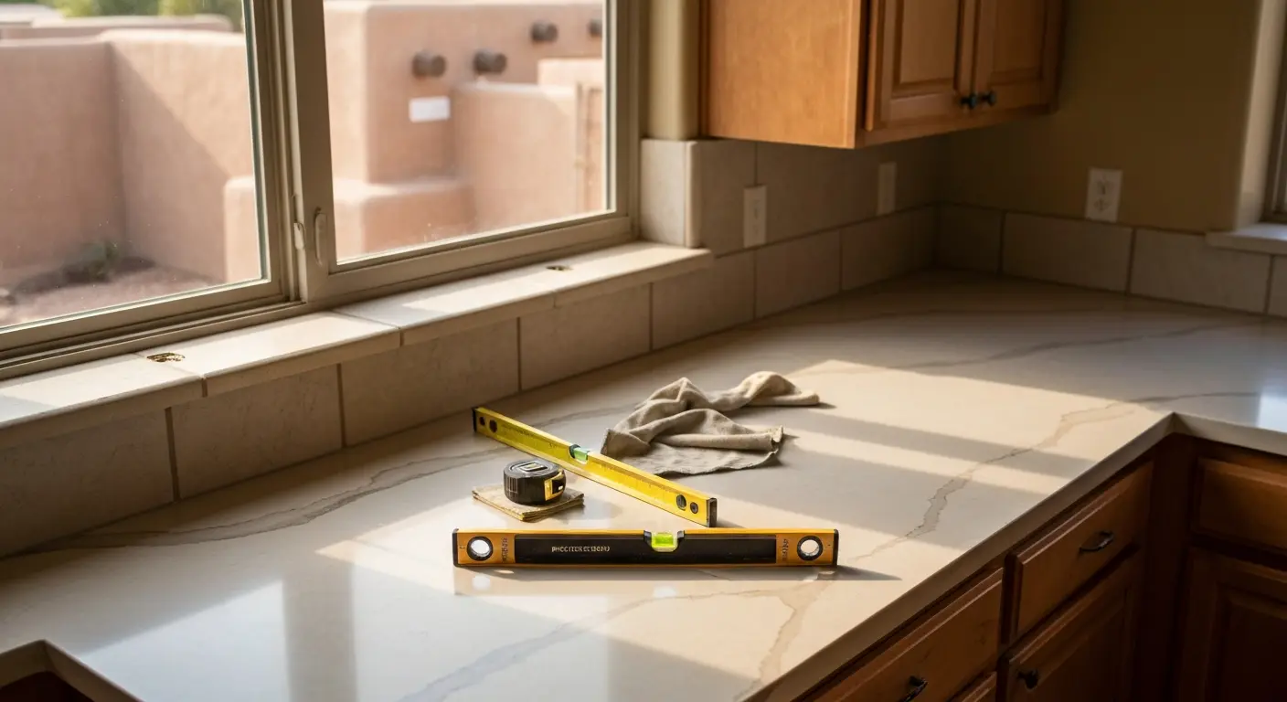 Kitchen countertop installation