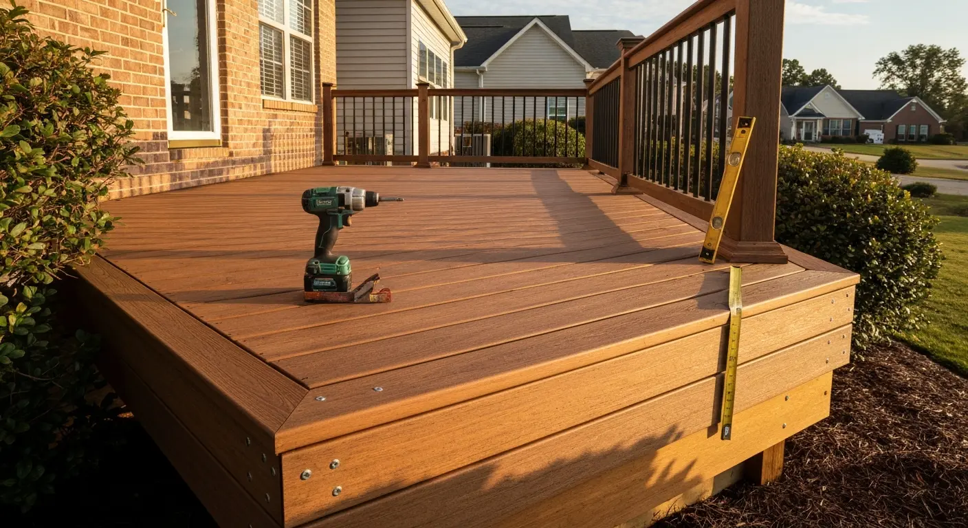 Exterior deck and siding project