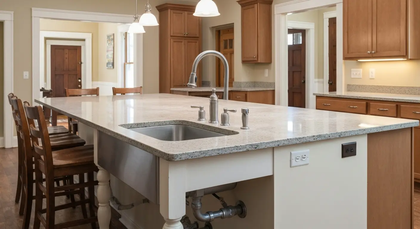 Kitchen island with seating