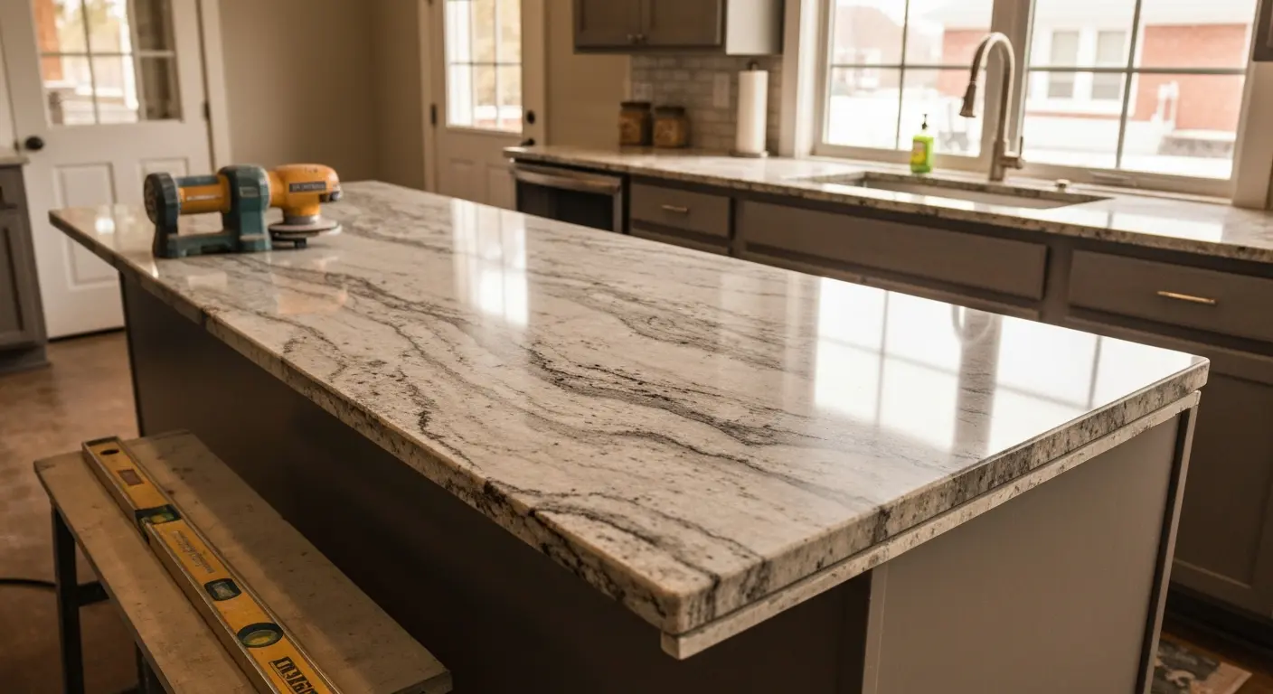 Granite countertop installation