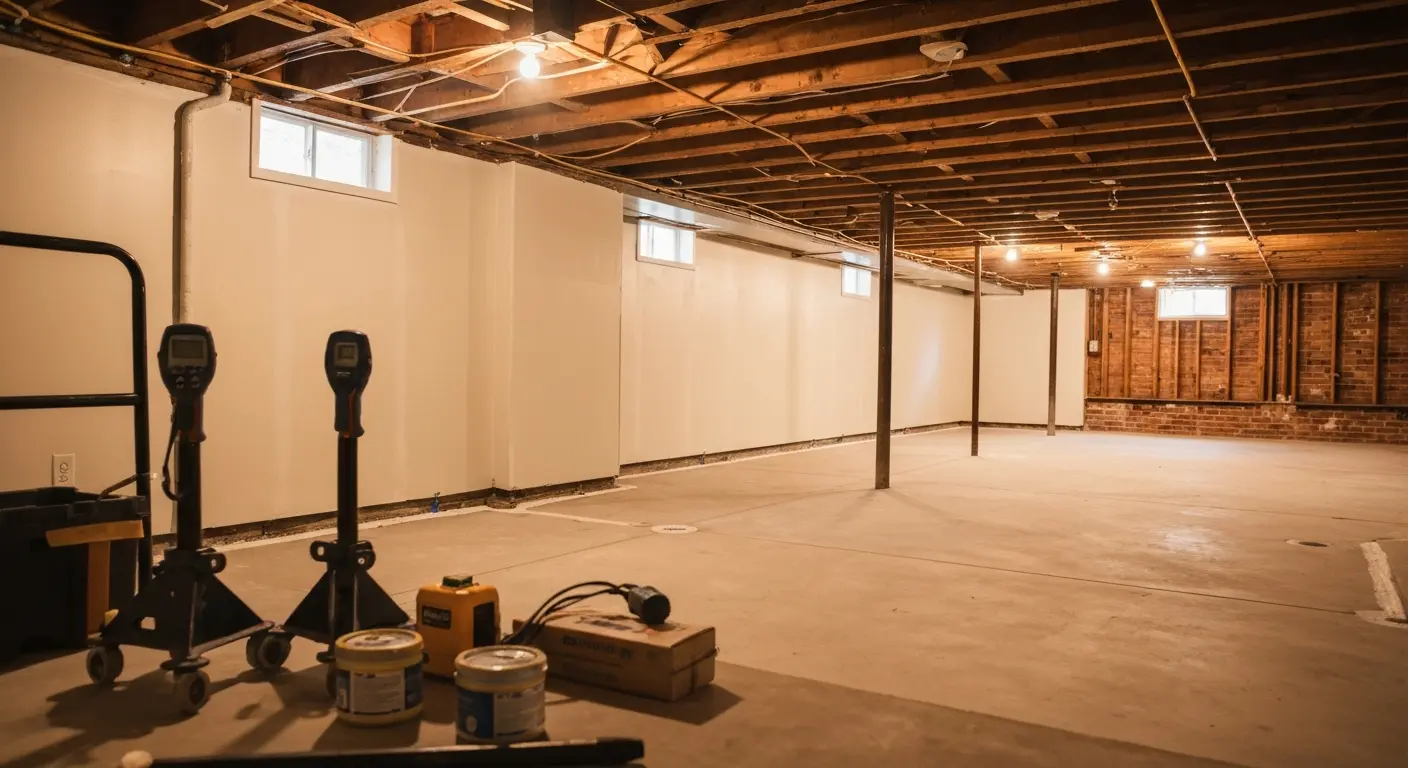 Basement restoration work