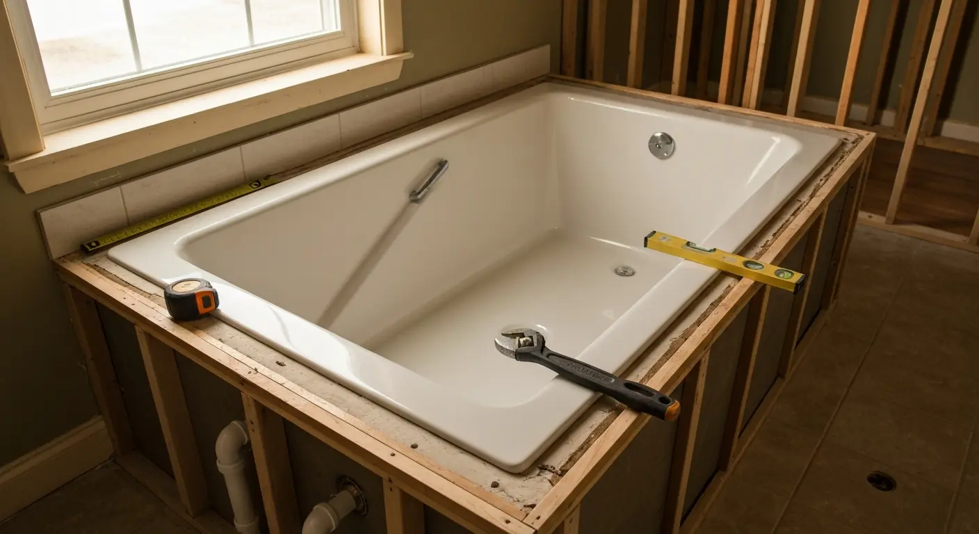 Tub installation