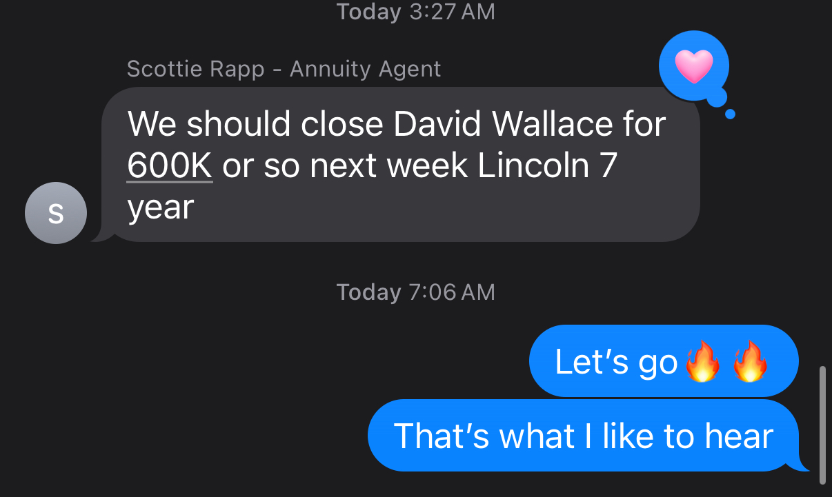 Scottie closing $600K case — Lincoln 7 year
