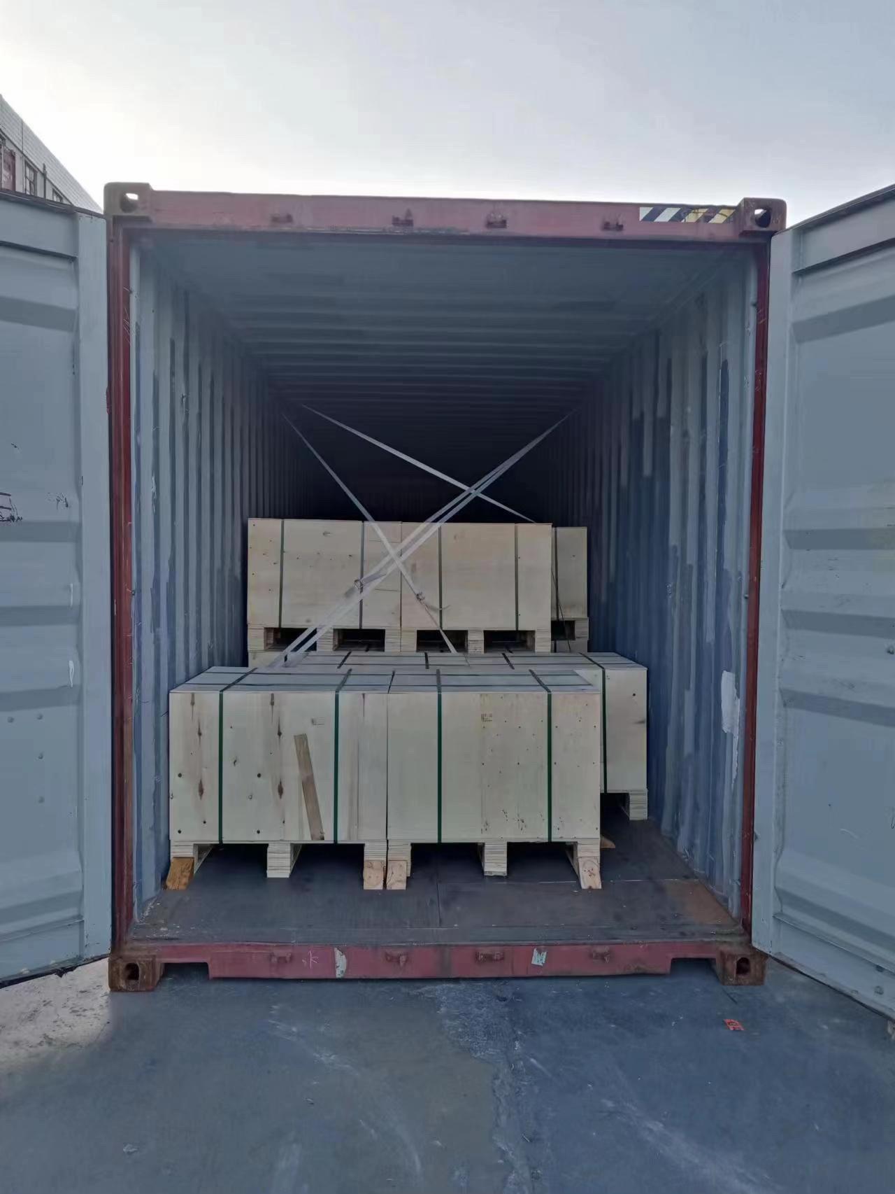 Pallets in container