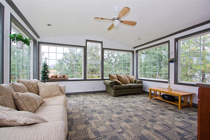 Living room with new flooring