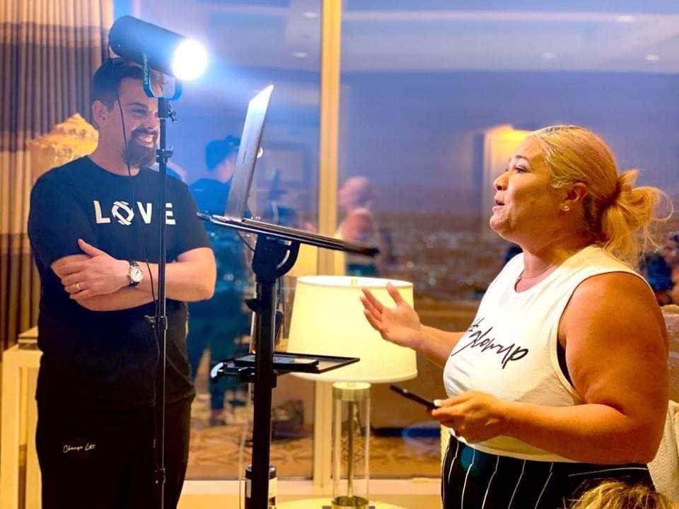 Geoff and Kathryn presenting together