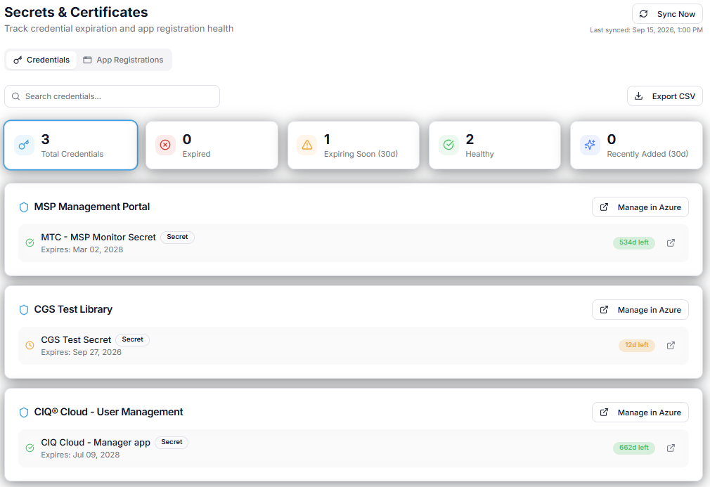 Entra Secrets and Certs Expiry Monitoring