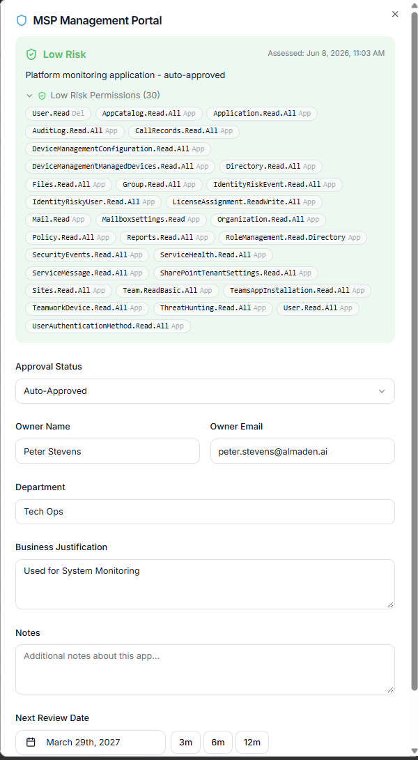 Entra App Details | CIQ Cloud