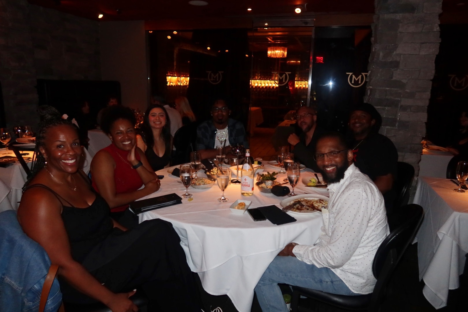 Chris and Goat students at dinner in Los Angeles.