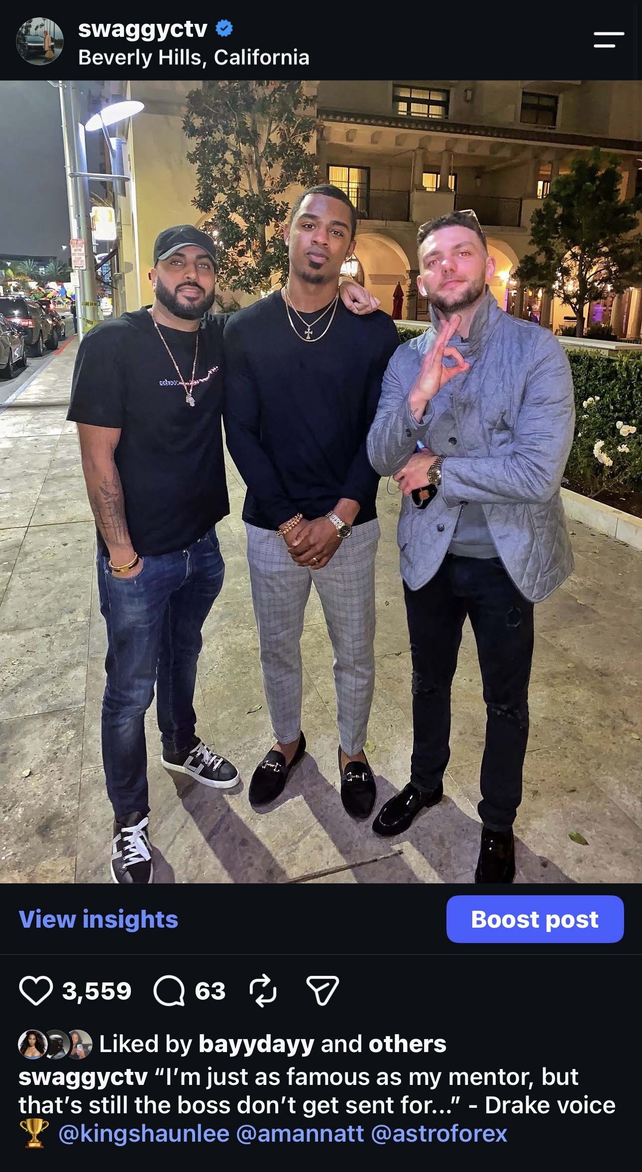 Chris with AstroFX in Beverly Hills, the night that changed how he saw trading.