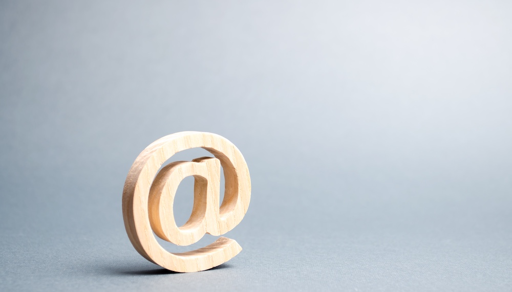 email @ symbol email @ symbol